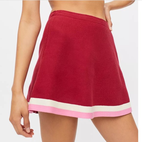 NWT UO Y2K Cheer On Preppy Striped 90s Mini Skirt - Picture 3 of 4
